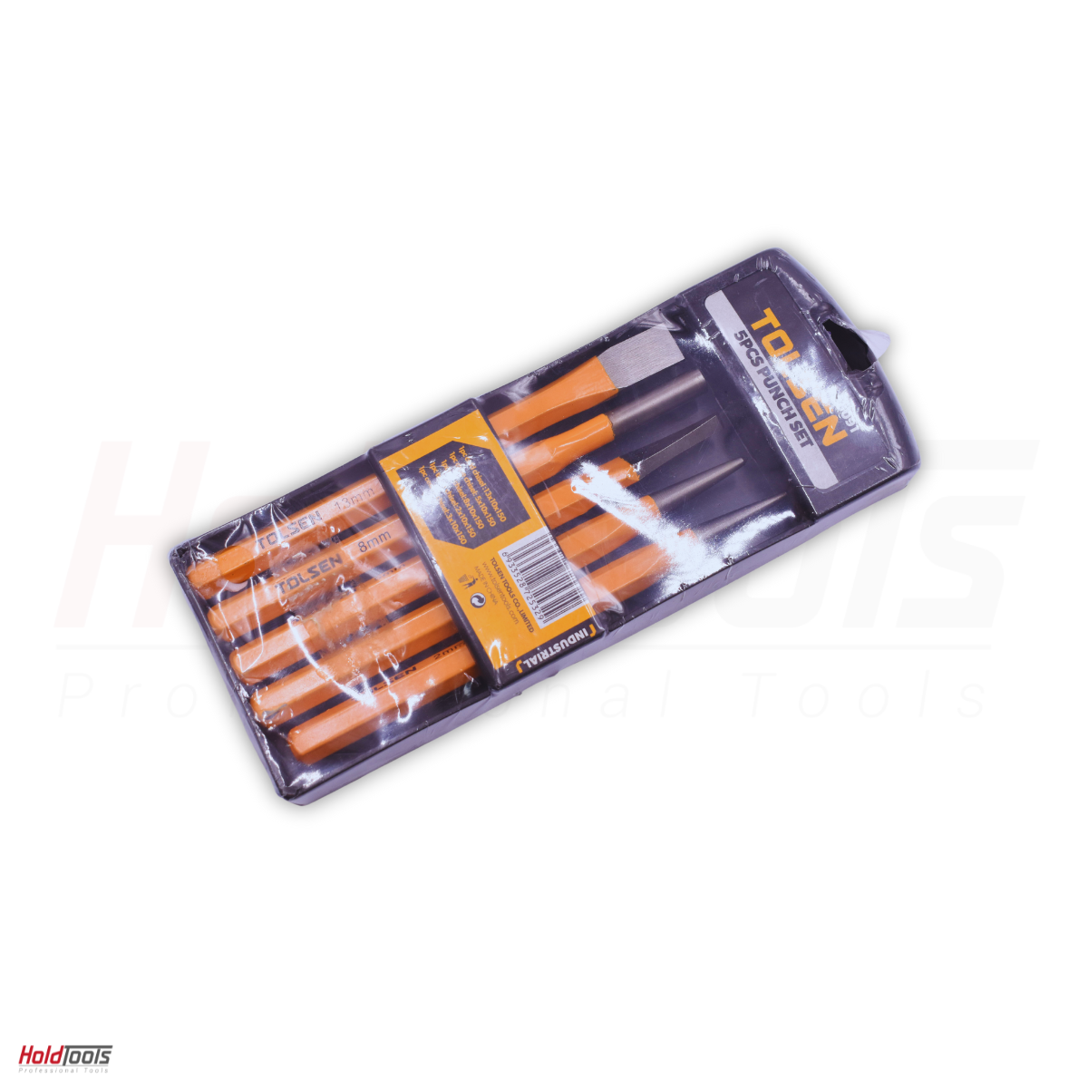 Jeu De Burins Et Poinçons Draper – 7 Pièces – Acier Chrome Vanadium – Poignées Plastique – Rouleau De Rangement - 3